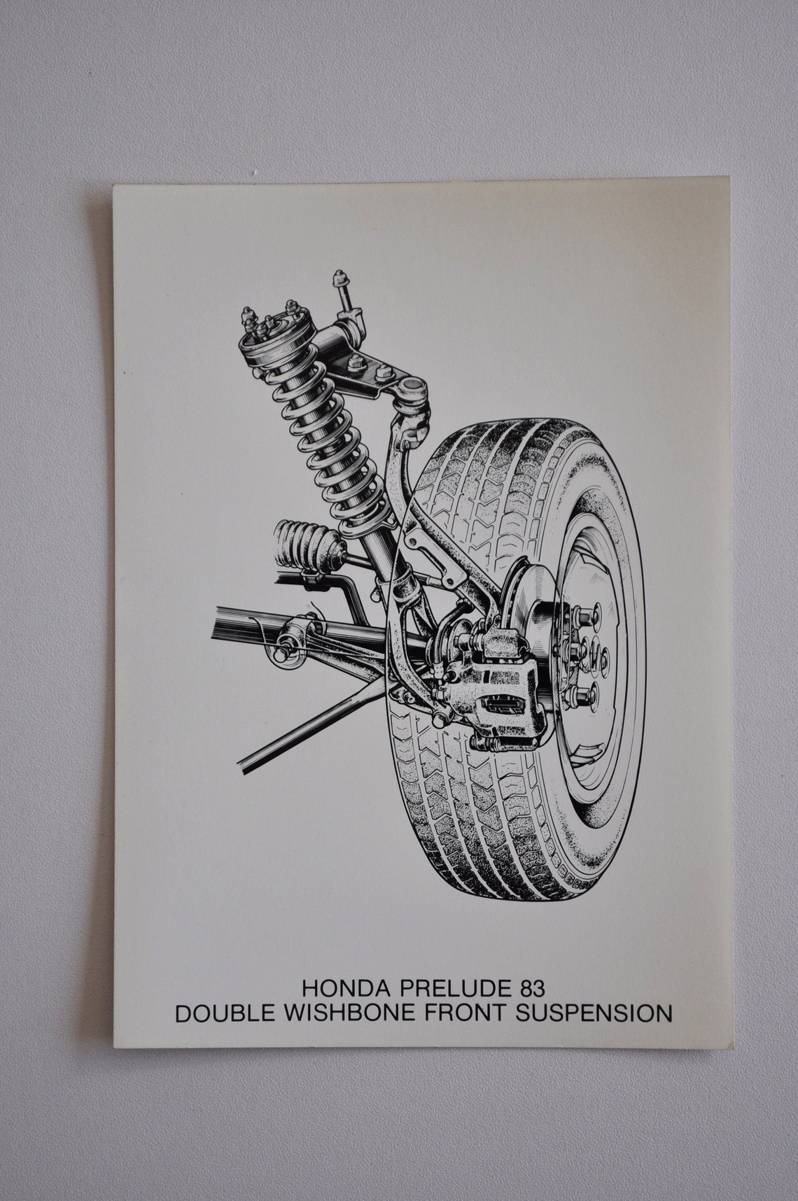 Photo 1983 Honda Prelude Double Wishbone Front Suspension Car Etsy