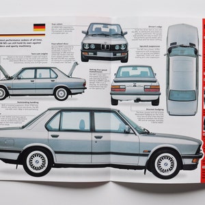 Spektren BMW M5 (1984-1988) (Auto Foto Stat Info Specs Broschüre Print Teile ad vintage classic retro sport fast auto münchen sedan)