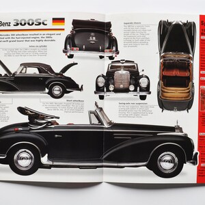 Spec Sheet Mercedes-Benz 300Sc (1955-1958) (Auto Foto Statistiken Info Broschüre Druck Teile Anzeige Vintage Klassiker Stuttgart Daimler)