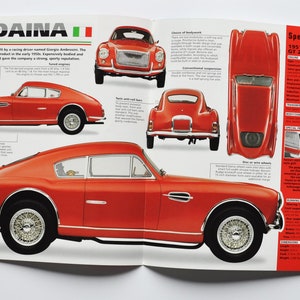 Fiche technique Siata Daina (1950-1958) (photo de voiture stat info brochure pièces ad print old vintage dealer race sport italy turin auto 1400)