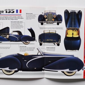 Datenblatt Delahaye 135 (1935-1952) (Auto Foto Stat Info Specs Broschüre Teile Ad Vintage Classic Auto Frankreich Automobil Sport Paris 135M)