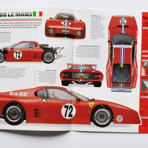Spec Sheet Ferrari 512 BB Le Mans (1981) (auto foto stat info specs brochure onderdelen ad print oude vintage race sport italië maranello NART)