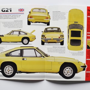 Spec Sheet Ginetta G21 (1973-1978) (Auto Foto stat Info Prospekt Teile Anzeige alter Vintage Druck classic engine Witham Essex England auto)