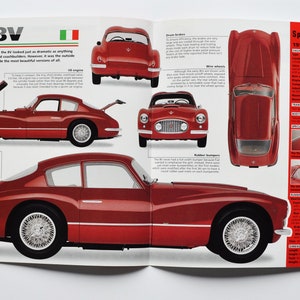 Fiche technique Fiat 8V (1952-1955) (photo de voiture stat info brochure spécifications pièces ad print old dealer race sport italy turin auto engine power 8V)