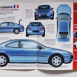 Fiche technique Peugeot 406 Coupe (1997-PRÉSENT) (photo de voiture stat info brochure pièces ad vintage classic europe auto france automobiles 3.0)