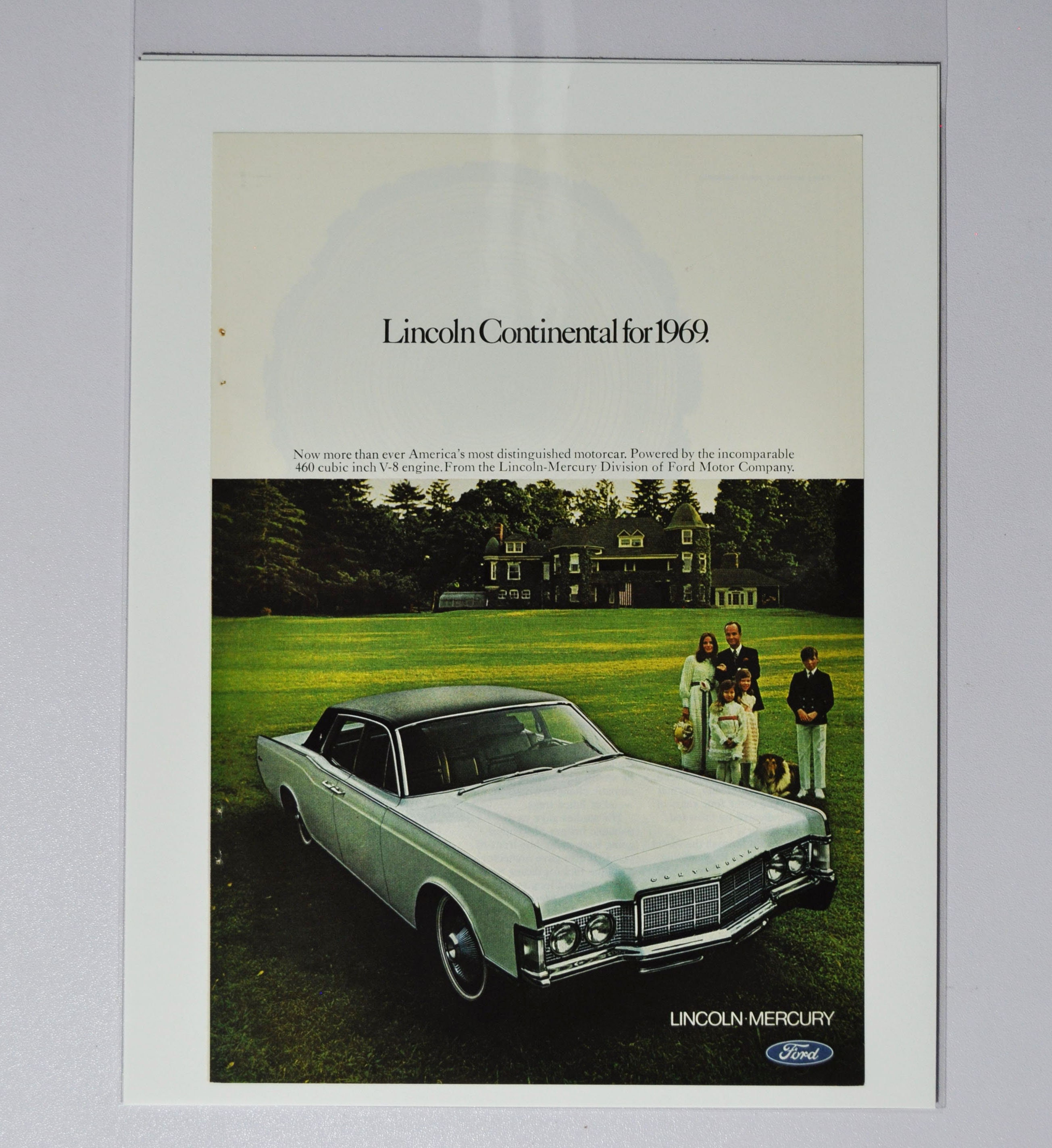 Car Ad 1969 Lincoln Continental (ford Motor Company Mercury