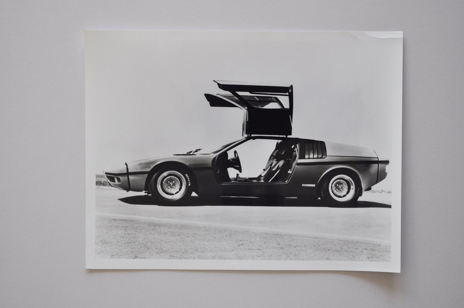 Large Photo BMW Sports Car with Wing Doors press photograph Etsy