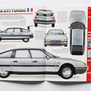 Datenblatt Citroen CX GTI Turbo (1984-1989) (Auto Photo Stat Info Technische Daten Broschüre Teile ad Vintage Frankreich Automobile SA Neuilly-sur-Seine