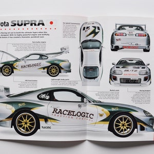Fiche technique Toyota Supra (1995) (photos de voitures, informations statistiques, brochures, pièces imprimées, publicité vintage, vieille voiture de sport, dave clark fast)