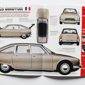 Hoja de especificaciones Citroen GS Birotor (1973-1975) (foto del coche stat info especificaciones folleto piezas ad vintage auto france automóvil societe anonyme andre)