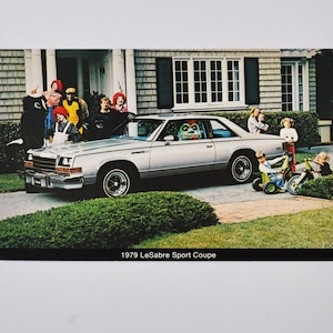 Buick Postkarte - 1979 LeSabre Le Sabre Sport Coupe (Autohändler Autohändler Autohaus Postkarte ad old american GM General Motors)