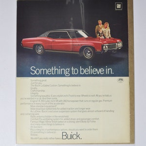 Pubblicità di auto di grandi dimensioni anni '70? Buick LeSabre Custom (general motors company GM vecchia foto vintage classica pubblicità parti stampa poster usa Le Sabre)