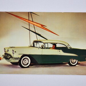 Postkarte Oldsmobile 88 Holiday Coupé (Autohaus, Autohaus, Postkarte Olds Motor Carrier, GM, alt, retro, klassich, Eighty Eight)