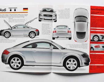 Spec Sheet Audi TT (1998-PRESENT) (car Photo Stat Info Specs
