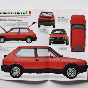 Fiche technique Fiat Abarth 130TC (1982-1987) (voiture photo stat info specs brochure pièces annonce imprimer vieux moteur de course vintage sport turin italie course)