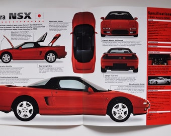 1990 Acura NSX Original Car Review Print Article J598 