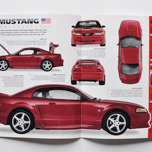 Spec Sheet Roush Mustang (1998-HEDEN) (auto foto stat info specs brochure print onderdelen ad oude vintage motor motor cobra livonia ford)
