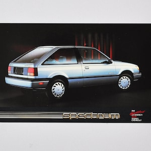 Chevrolet Postkarte - Chevrolet Spectrum (Autohändler Autohaus Karte ad old General Motors GM Chevy)
