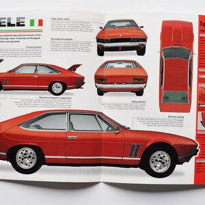 Fiche technique Iso Lele (1969-1974) (photo de voiture stat info brochure pièces ad print old vintage dealer race sports italy bresso milan auto)