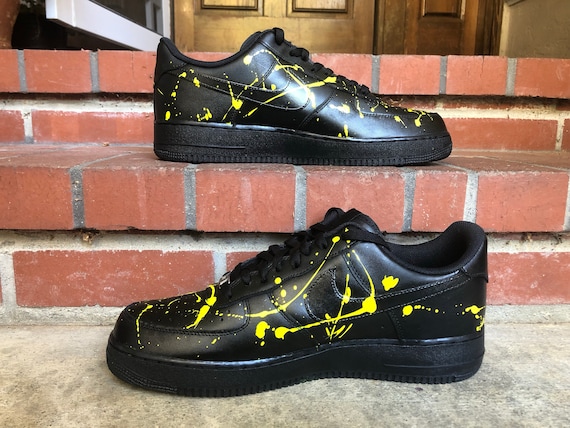 black custom air forces