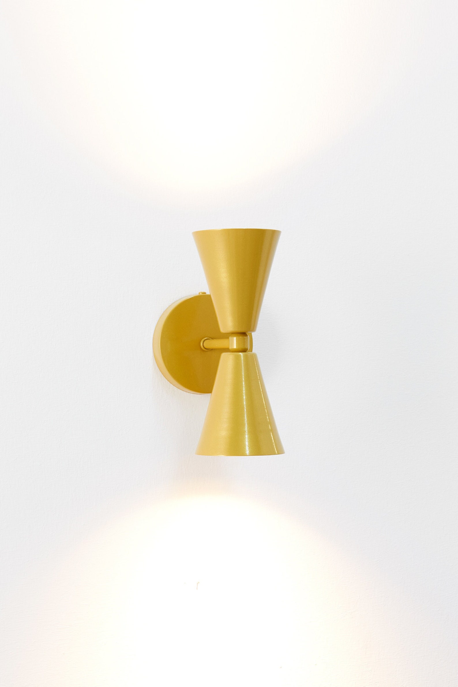 Double Light Sconce Goldwall Sconceminimalist Etsy