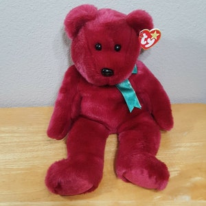 beanie buddy teddy cranberry