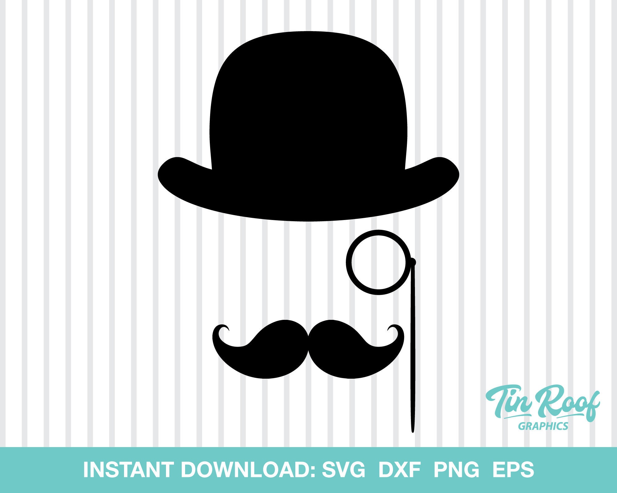 Richtige Gentleman Svg Hut Monokel Schnurrbart Geschnitten Etsy