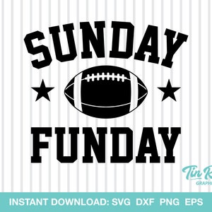 Sunday Funday, SVG, Football, American Football, Cut File
