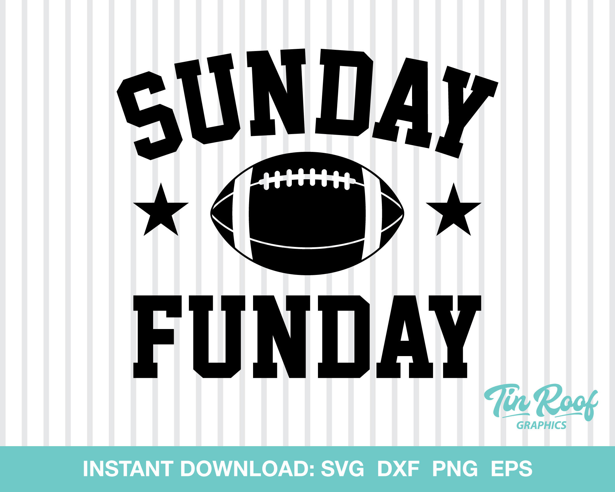 Sunday Funday SVG Football American Football Cut File - Etsy