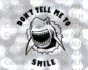 Smile Shark Svg Etsy