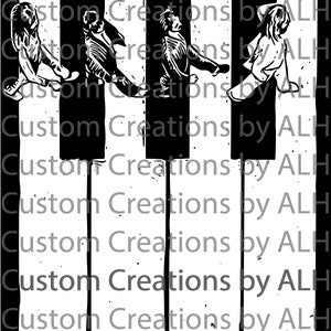 The  Beatles - Abbey Road - Piano - SVG - Cut file