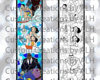 Lilo and Stitch Stained Glass Printable PDF, JPEG, PNG