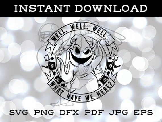 Oogie Boogie SVG DFX cut file Vectorized PDF for cricut silhouette screen printing