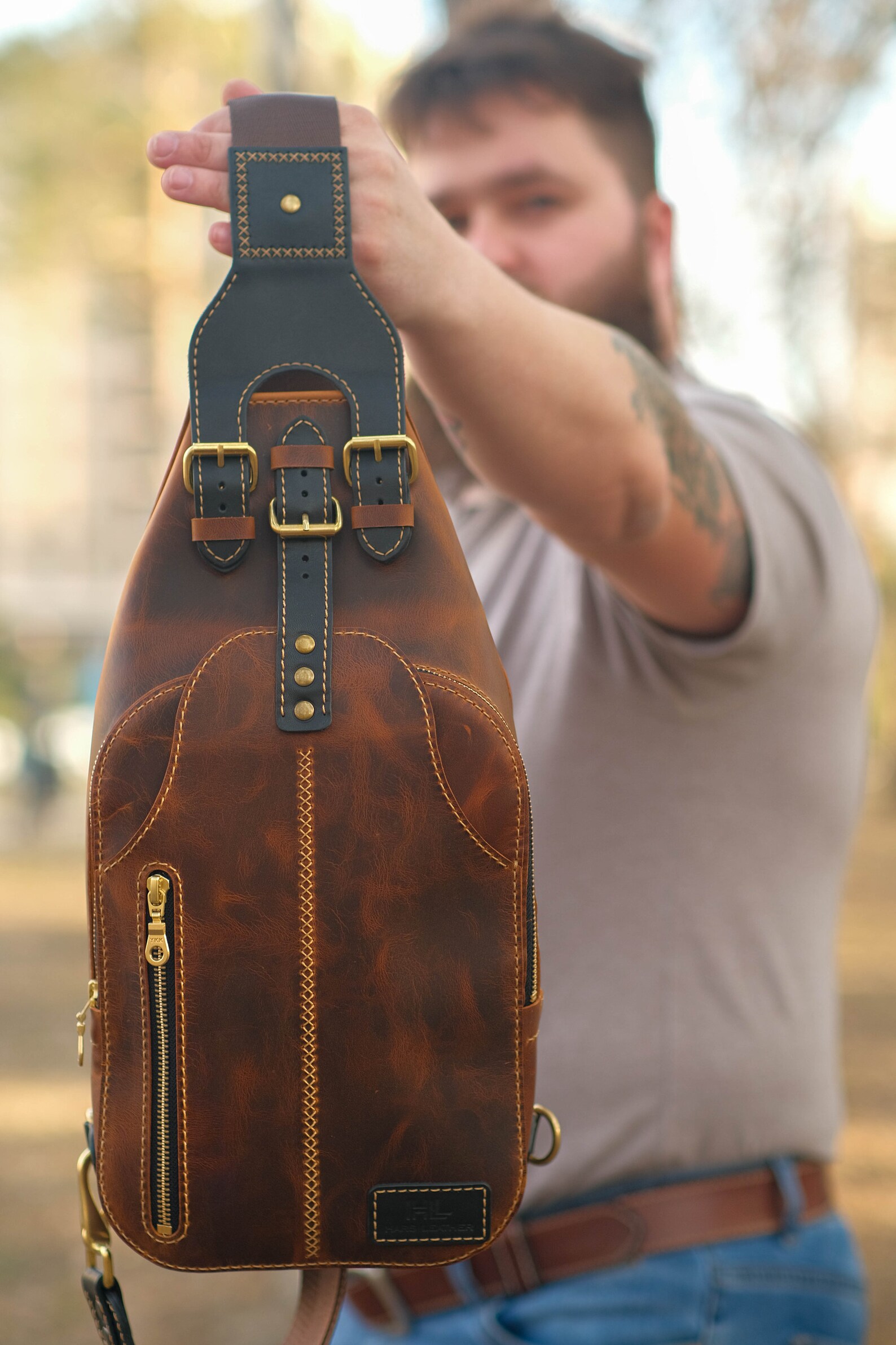 Pattern Leather Bag PDF Pattern leather Sling Bag Pdf Etsy