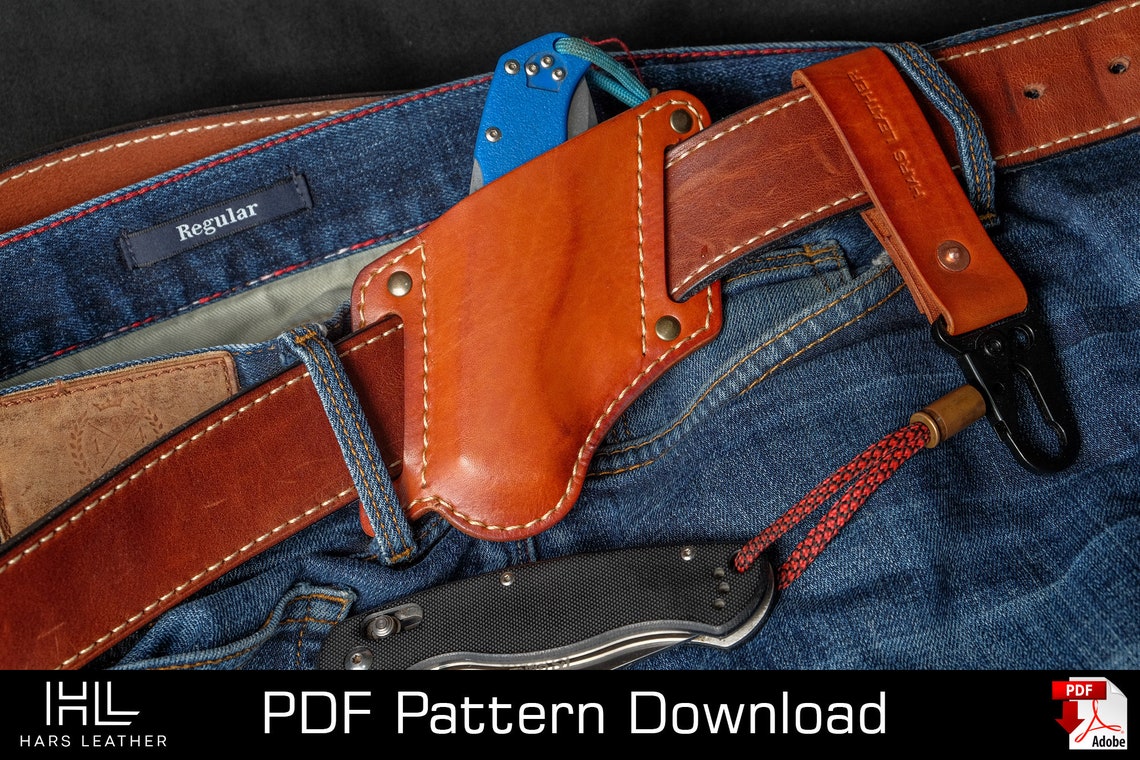 Knife Leather Case Pattern PDF Pattern PDF Download Etsy