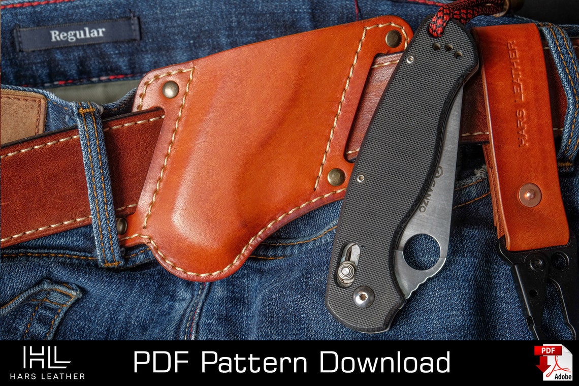 Knife Leather Case Pattern PDF Pattern PDF Download Etsy