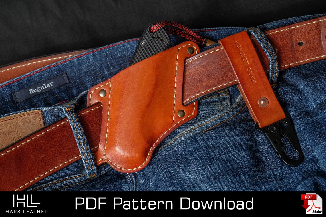 Knife Leather Case Pattern PDF Pattern PDF Download Etsy
