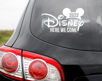 Disney Here We Come 2023 Car Decal