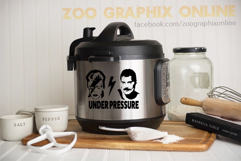 Queen Under Pressure Sticker  Instant Pot Decal  Funny Decal image 3