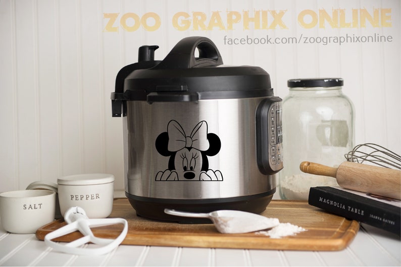 Peeking Mickey Instant Pot Decal image 3