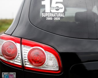 Supernatural 15 Years Decal