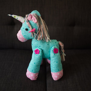 Custom Handmade Stuffed Unicorn