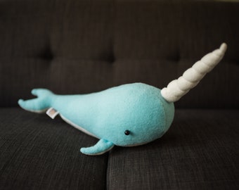 Handmade Stuffed Narwhal