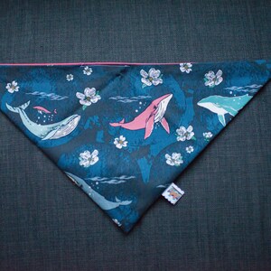 Pink Whales Pet Bandana