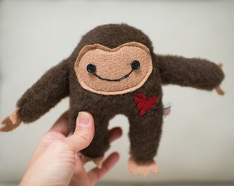 Mini Handmade Stuffed Bigfoot Sasquatch