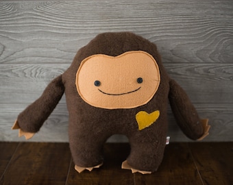 Grote handgemaakte gevulde Bigfoot Sasquatch
