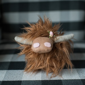 Handgefertigte Highland Kuh
