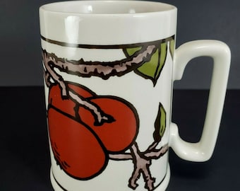 Peets Coffee Mug Persimmon Fruit Arts and Crafts Press Yoshiko Yamamoto Cup