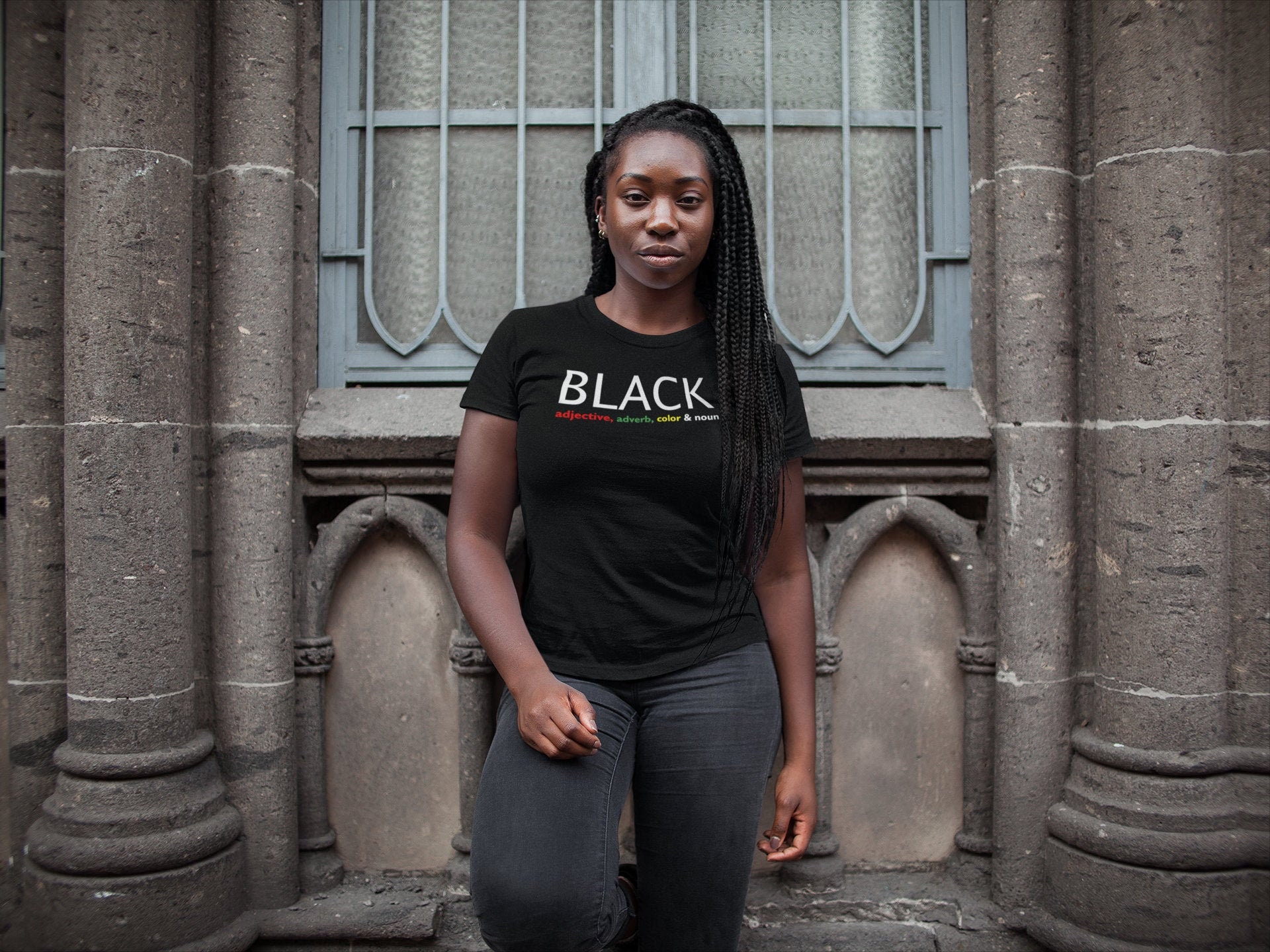 Black Adjective Adverb Color Noun Shirt Etsy