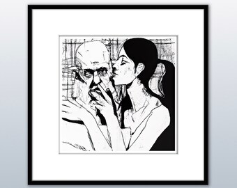 Hi fidelity square print.  NEW downloadable for scalable printing and display any size wall art, greeting cards, etc.